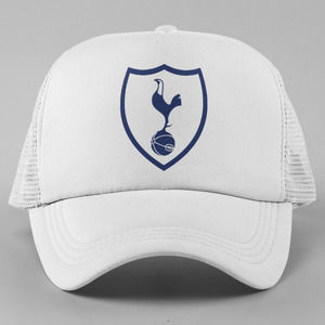 NEW Tottenham Hotspur FC Trucker Mesh Snapback Hat WHITE